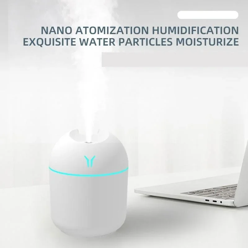 Aroma Essential Oil Diffuser For Home Car Ultrasonic Mute Mist Maker Diffuser with LED Color Lamp 250ML USB Mini Air Humidifier