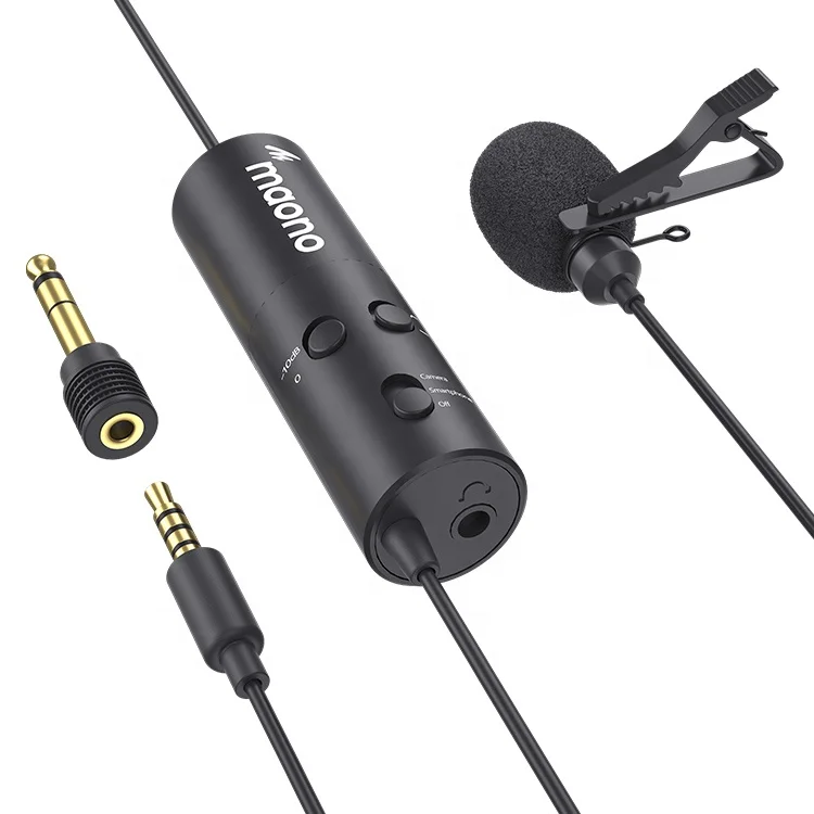 

MAONO Professional Lavalier Microphone Metal Mini Lapel Microfono for Singing Conference Microfone Smart Phone Collar Microphone