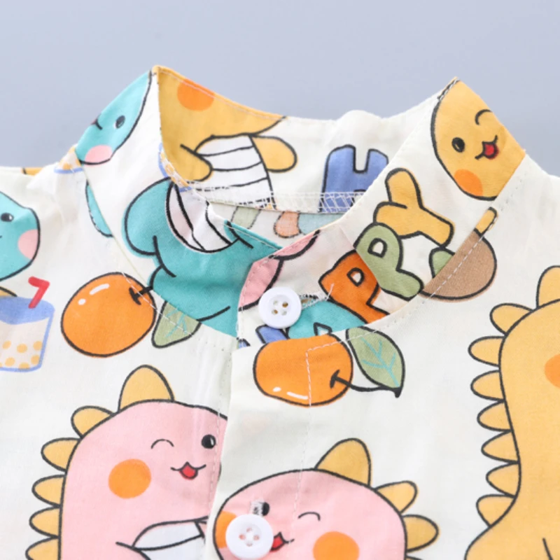 New Summer Baby Clothes Set Children Boys Shirt Shorts 2Pcs/Sets Toddler Clothing Infant Casual Cartoon Costume Kids Tracksuits