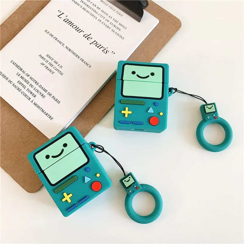 For Airpods Pro 2 Case 2022,3D Cartoon Adventure Time Protective Silicone Earphone Cover For Airpods 1/2 Case For Kids/Boys