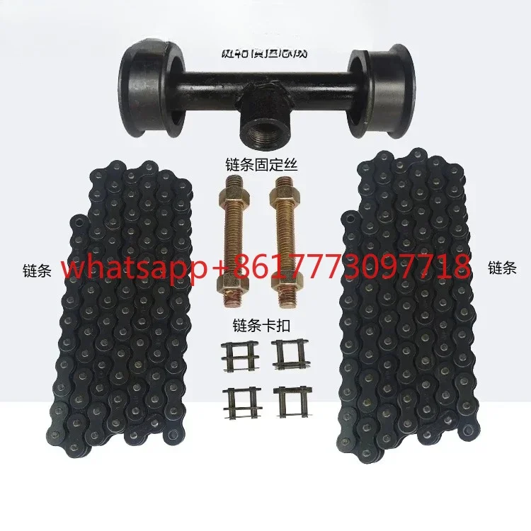 Manual electric forklift accessories hydraulic oil cylinder sprocket chain stacker lifting cargo ladder chain