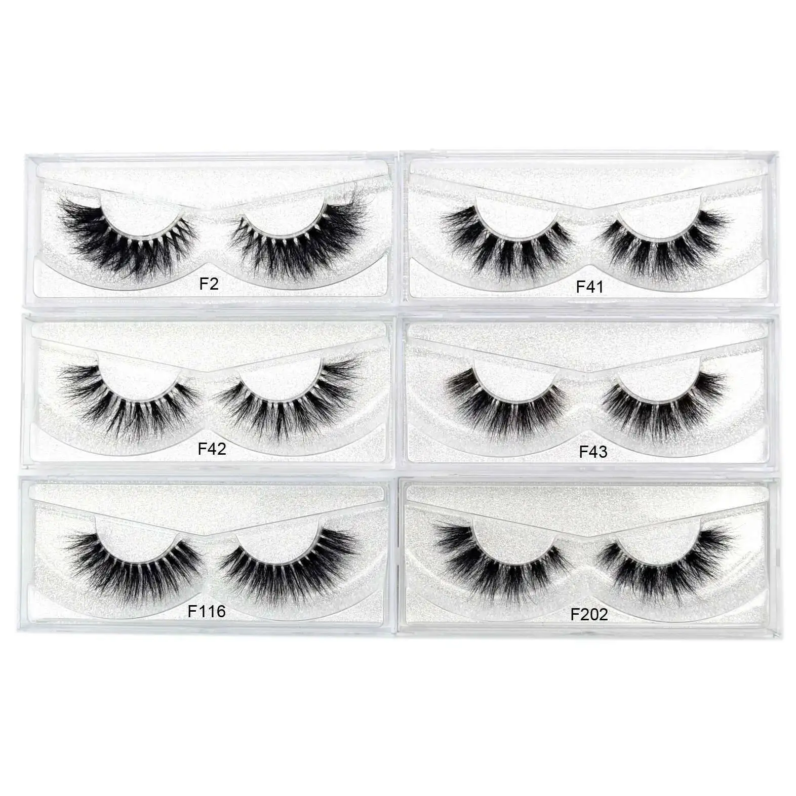 Eyelashes Invisible Natural 3D Mink False Eyelash Full Strip Transparent Band Lashes Cilios Posticos