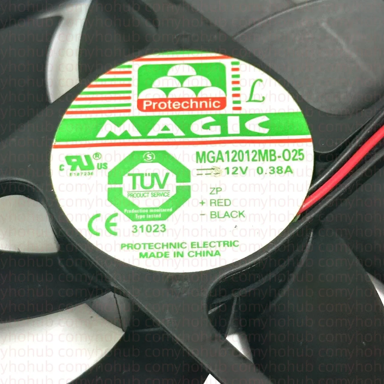 MAGIC MGA12012MB-A25  DC 12V 0.38A 2-Wire 120x120x25mm Server Cooling FanIndustrial Equipment Ventilation