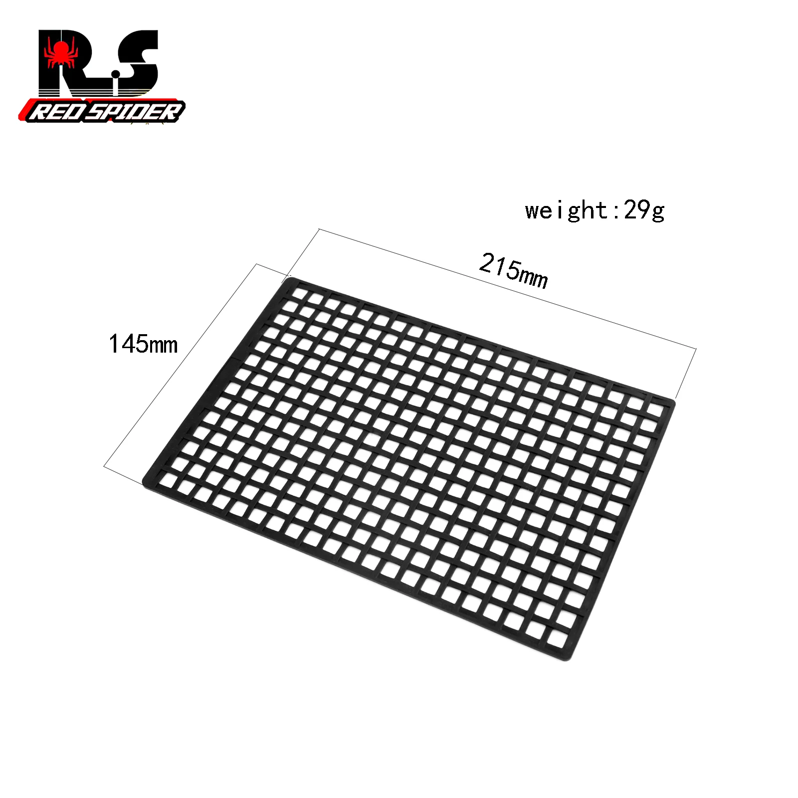 Simulated universal window mesh rubber mesh suitable for 1:10 RC remote control off-road vehicle TRX-4 SCX10 Slash UDR