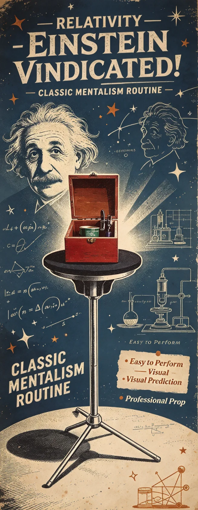 Professional Relativity Einstein Vindicated Magic Trick Borrowed Watch Vanish To Sealed Can Stage Illusion Magician Props Comedy