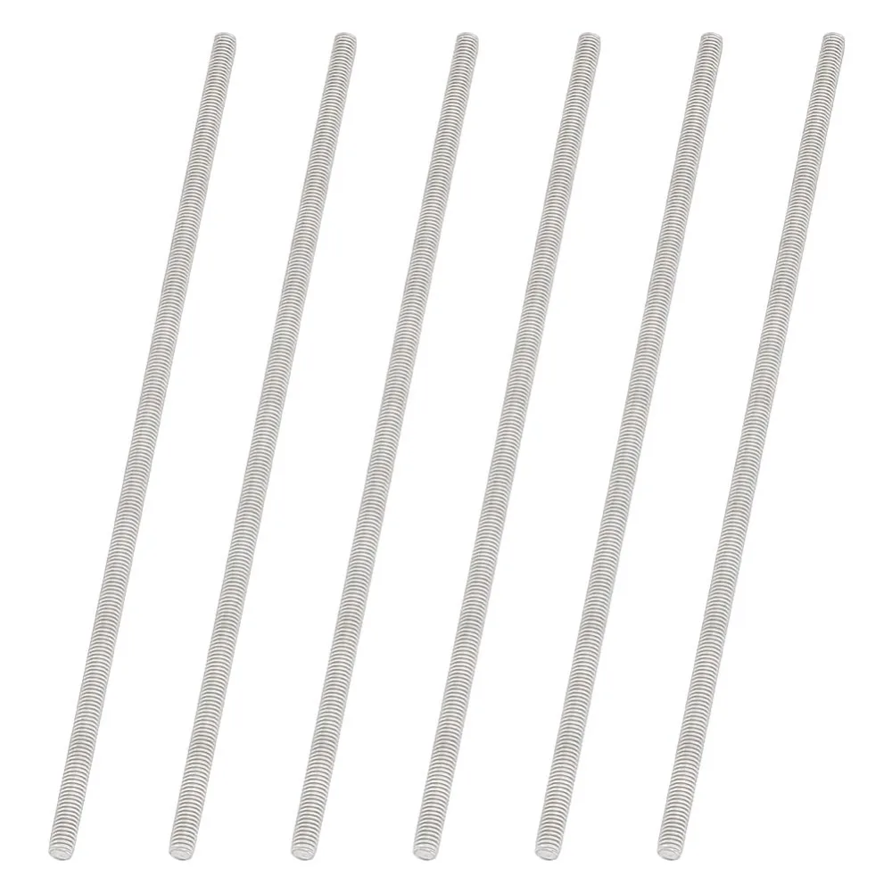 

6Pcs M5 7" Stainless Steel Fully Threaded Rods Threaded Rod & Studs Right Hand Thread Pitch for Anchor Bolts Clamps Hangers
