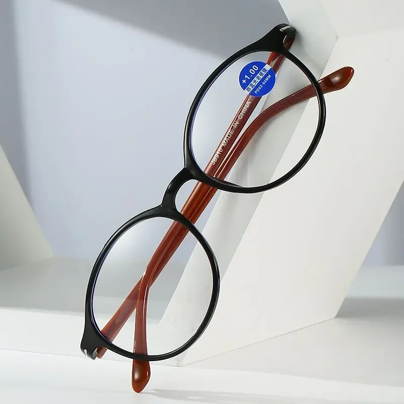 Anti-blue Light Reading Glasses Square Round Ultralight Frame Women Men Glasses Far Sight Eyeglasses Diopters +0.5 +1.0 To +4.0