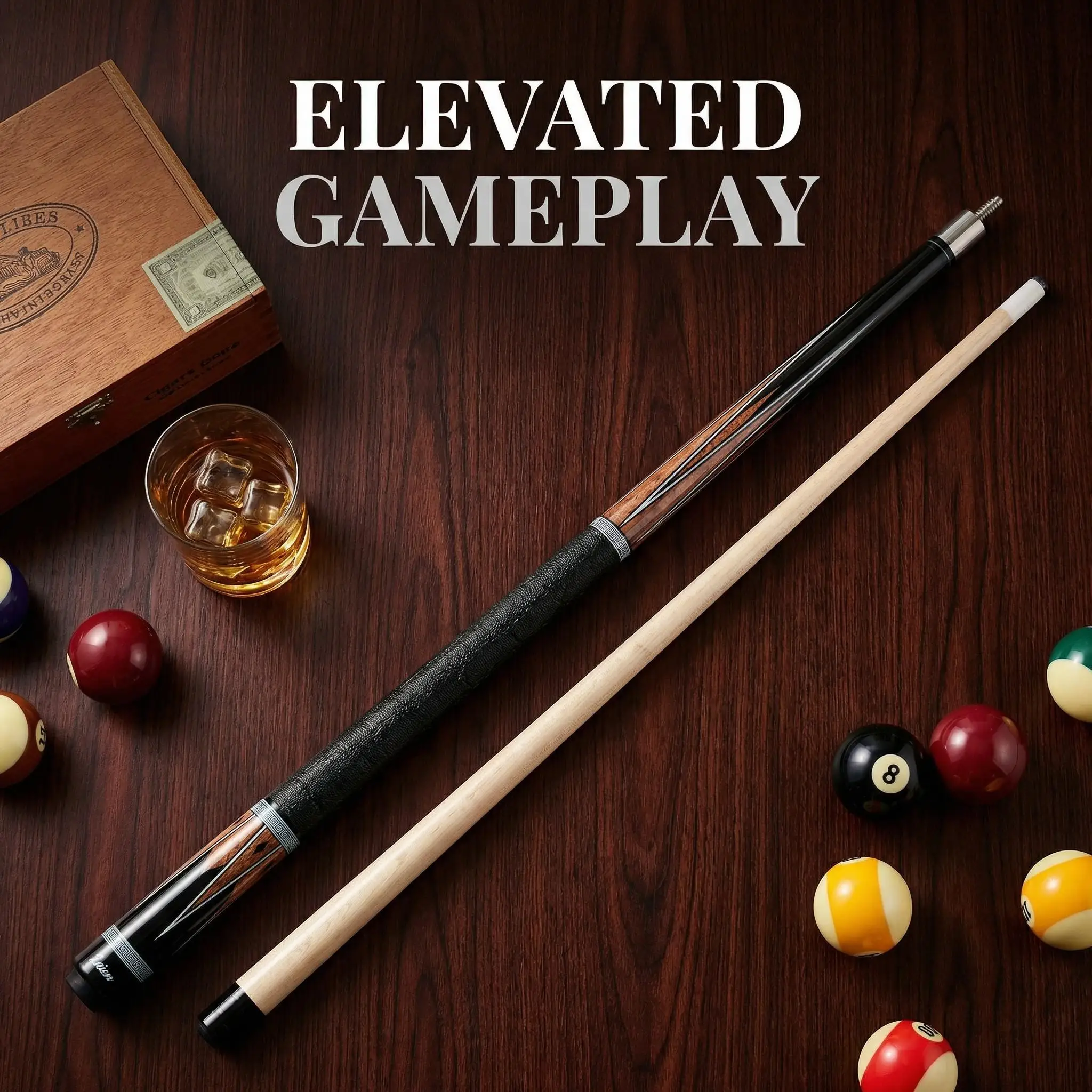 

Профессиональный кий для бильярда и снукера Laien 2-в-1, спортивное оборудование для развлечений