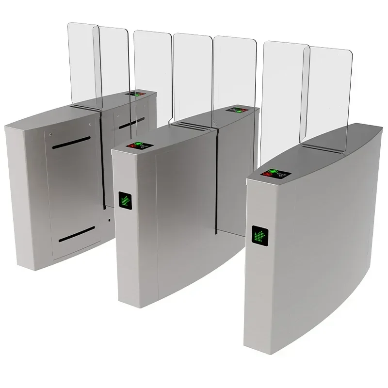 Security Pedestrian Barrier Gate Fitness Center Access Control Sliding Turnstile Gate
