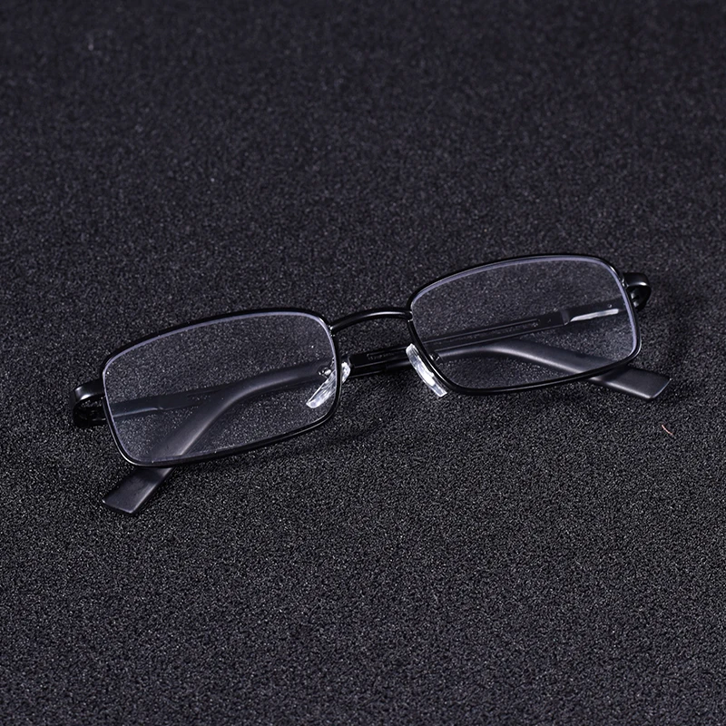 Vintage Quadratische Lesebrille Rahmen Metall Männer Mode Klassische Business Brillen Blau Licht Blockieren Klare Linse +75 + 125 + 2 – Detail 3