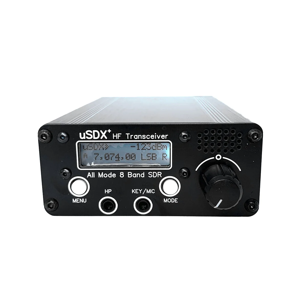 3-5W USDX+ SDR Transceiver All Mode 8 Band HF Ham Radio QRP CW Transceiver 80M/60M/40M/30M/20M/17M/15M/10M US Plug