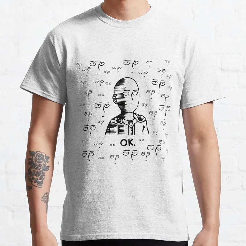 ok. A Hero For Fun Saitama Gift T-shirt for Anime lover 0215 One Punch Man Manga Print Graphic Clothes All Size Tops S-6XL