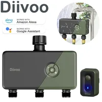 Diivoo Garden WiFi Water Timer Multi Zone Wifi Automatic Drip Irrigation Controller Water Valve Garden Automatic Watering System