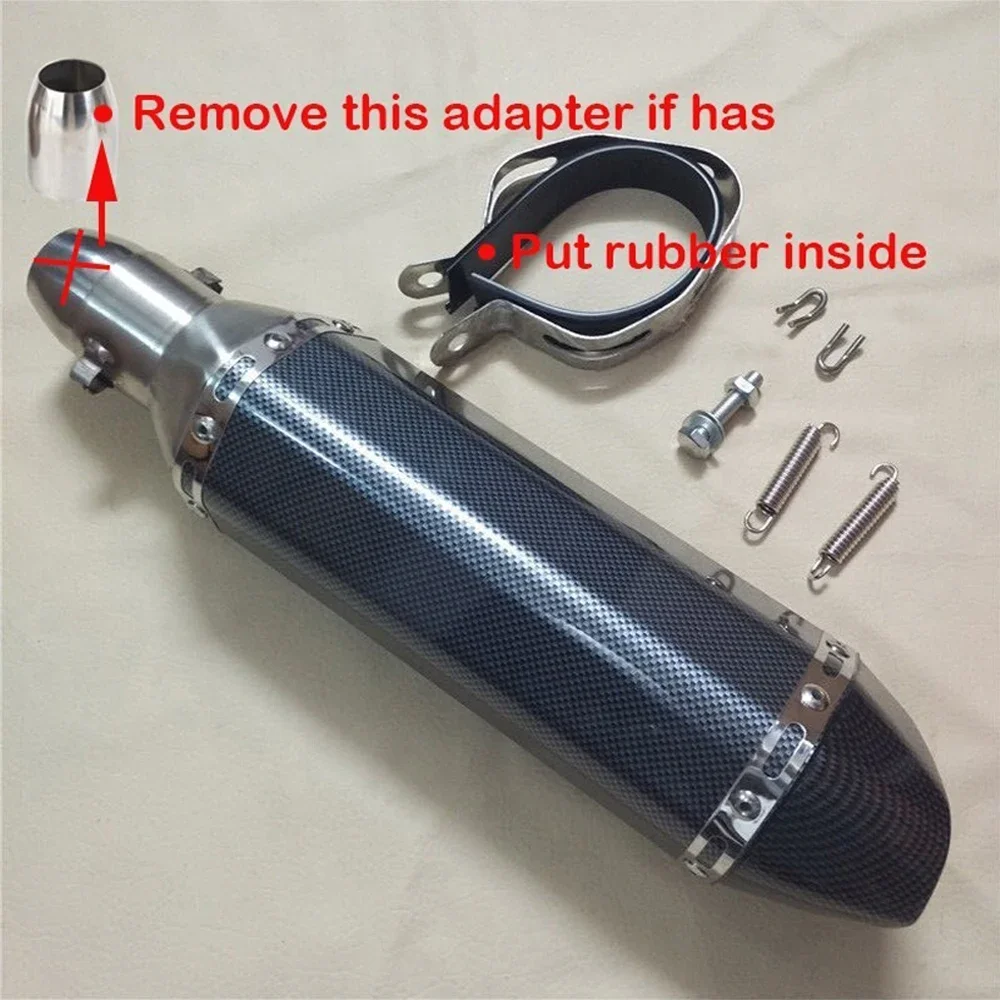 Motorcycle Exhaust Systems For Yamaha YZF R6 2006-16 Exhaust Tail Muffler 370mm Mid Link Pipe Slip On Exhausts Pipes Accessories