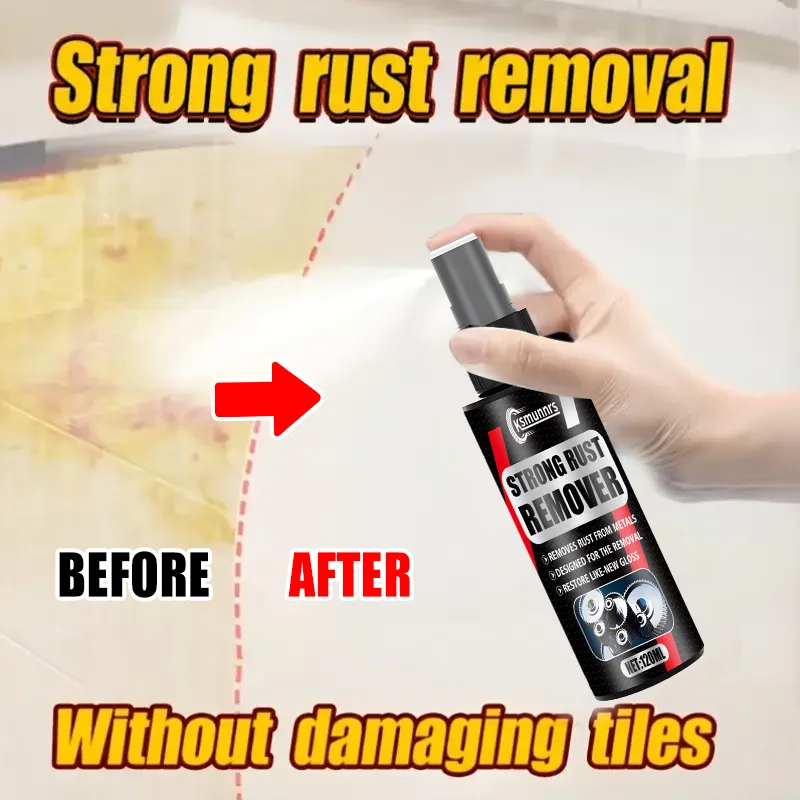 Multipurpose Rust Remover Spray 120ml, Rust Cleaner for Tile and Metal, Safe Surface Protection