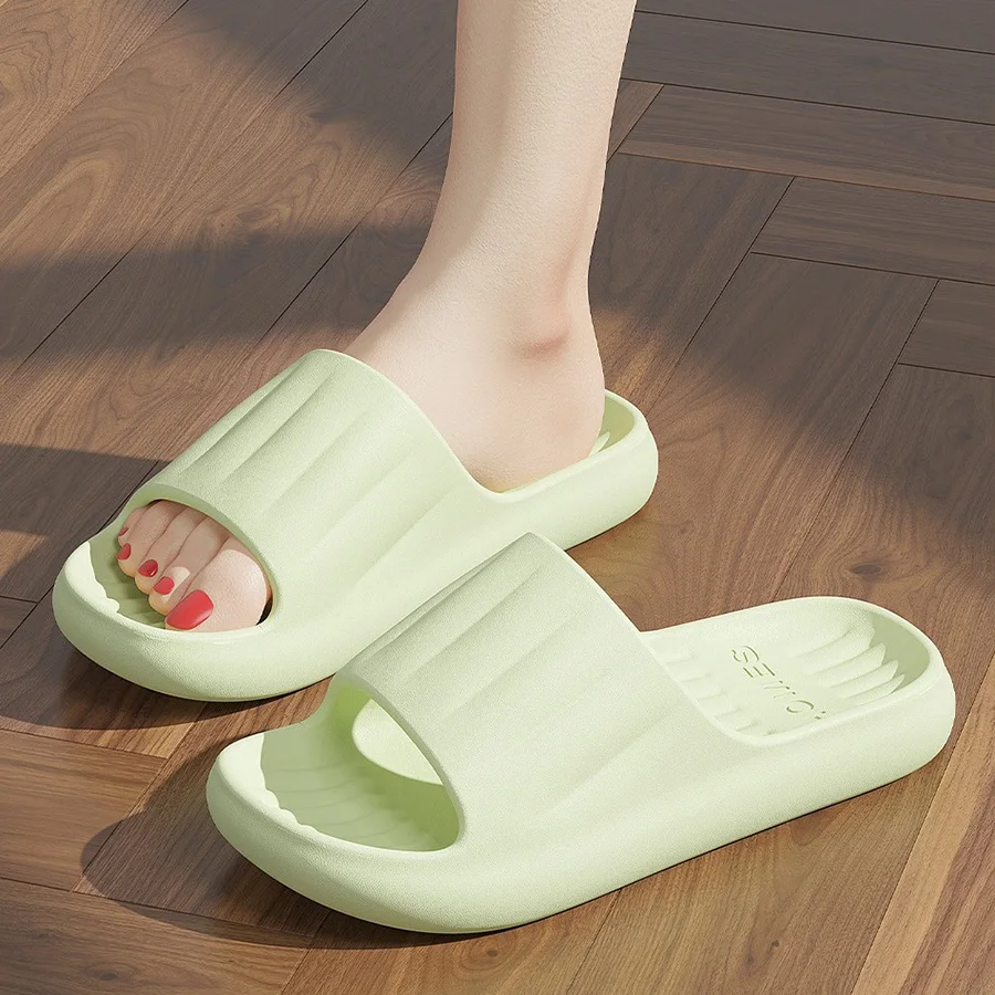 

Summer Women Home Slippers Beach Sandals Fashion Comfortable Flats Couple Non-Slip Slides Indoor Outdoor Men Bathroom Flip Flops