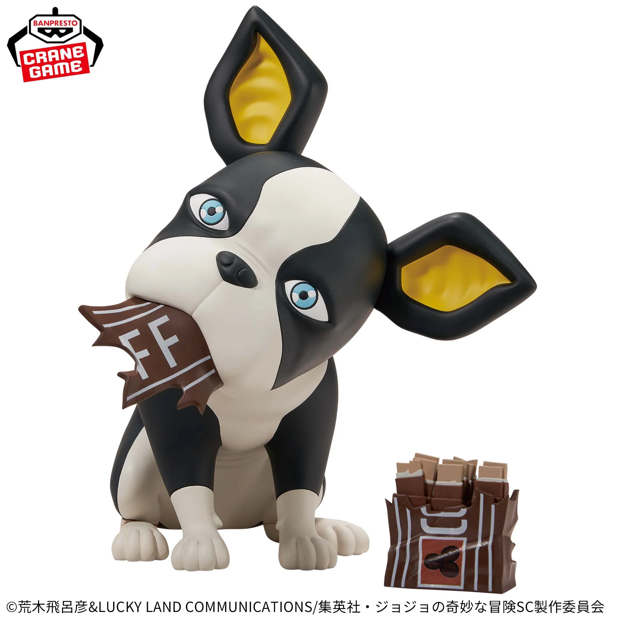 

В наличии: Статичные фигурки Banpresto Jojo Pillar Men Antique Mirror Sofvimates Iggy для декора рабочего стола, компьютерного корпуса, книжной полки