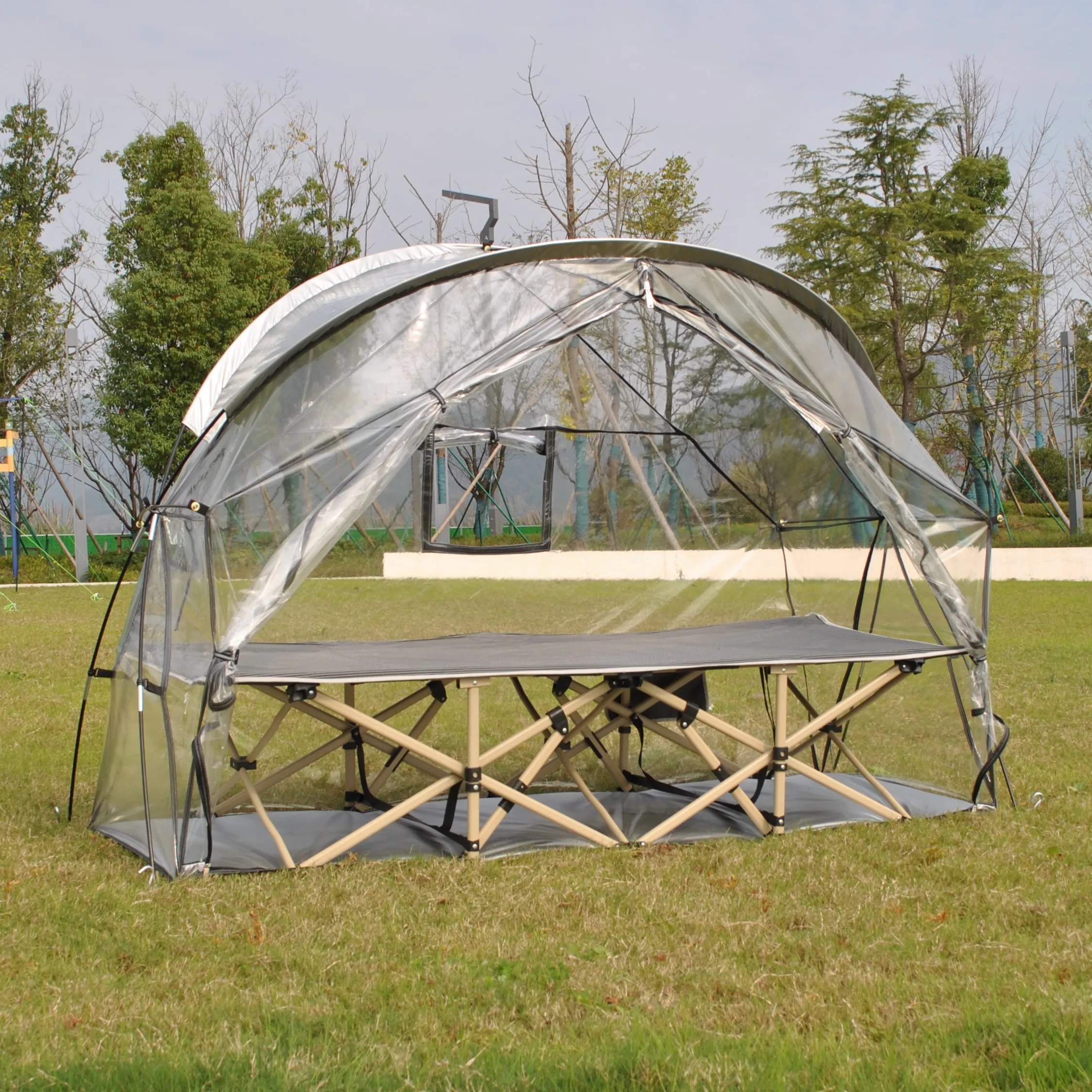 PVC Outdoor Warm keep sunbathe Individual tent for backpacking,CZX-725 1 person bike tent for storage not include the cot