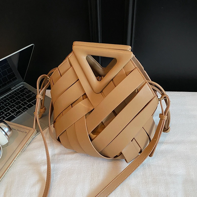 

Качественная сумка через плечо из искусственной кожи с перекрестной оплеткой, однотонная сумка на шнурке, большая вместительная сумка, горячая распродажа 2025, сумки для женщин Bolsas Femininas