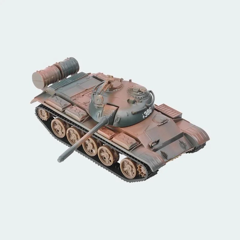 T55 Alloy Tank Model Ornament  1: 43 Simulated Metal Tank Home Decoration Sandtable Military Game