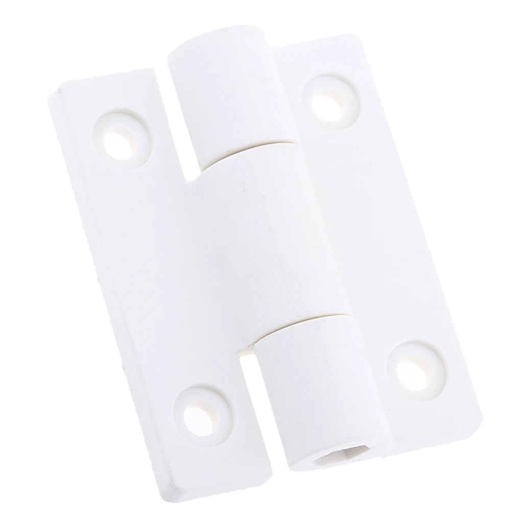 56mm x 43mm White Reinforced Window Door Cabinet Bearing Hinge