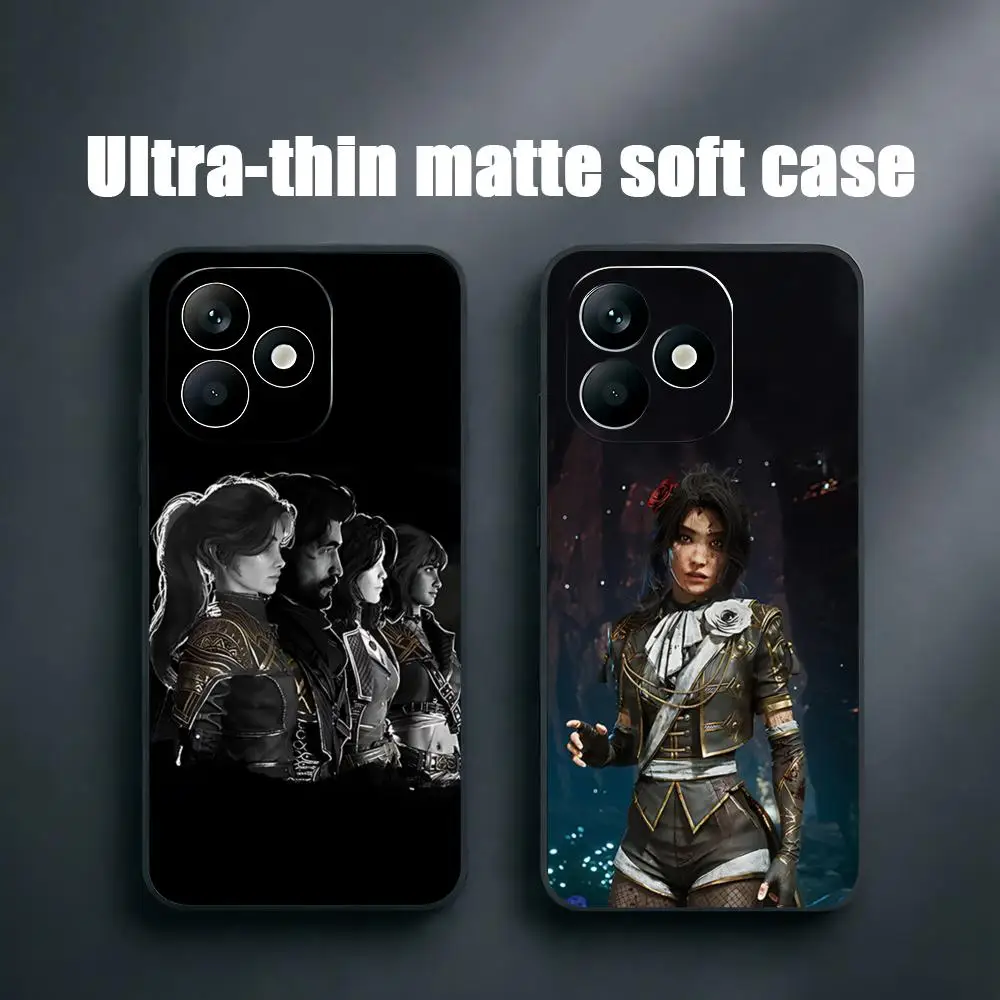 Coque de téléphone souple noire Clair Obscur Expedition 33 pour Xiaomi Redmi Note 14 13 12 11 Pro Plus S 5G 14C A3