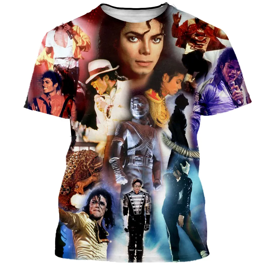 Michael Jackson T Shirt Man Women Fashion Casual 3D Printed T-shirts Harajuku Summer T-shirt Hip Hop Streetwear Tops Clothes