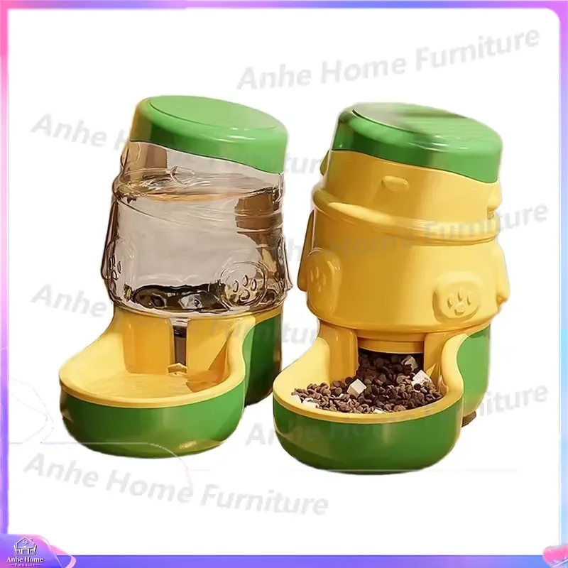Automatic Dog Food Water Dispenser 2.5kg Portable Pet Feeder Bowl Eco Friendly Plastic IPX5 Waterproof Travel Use No Plug