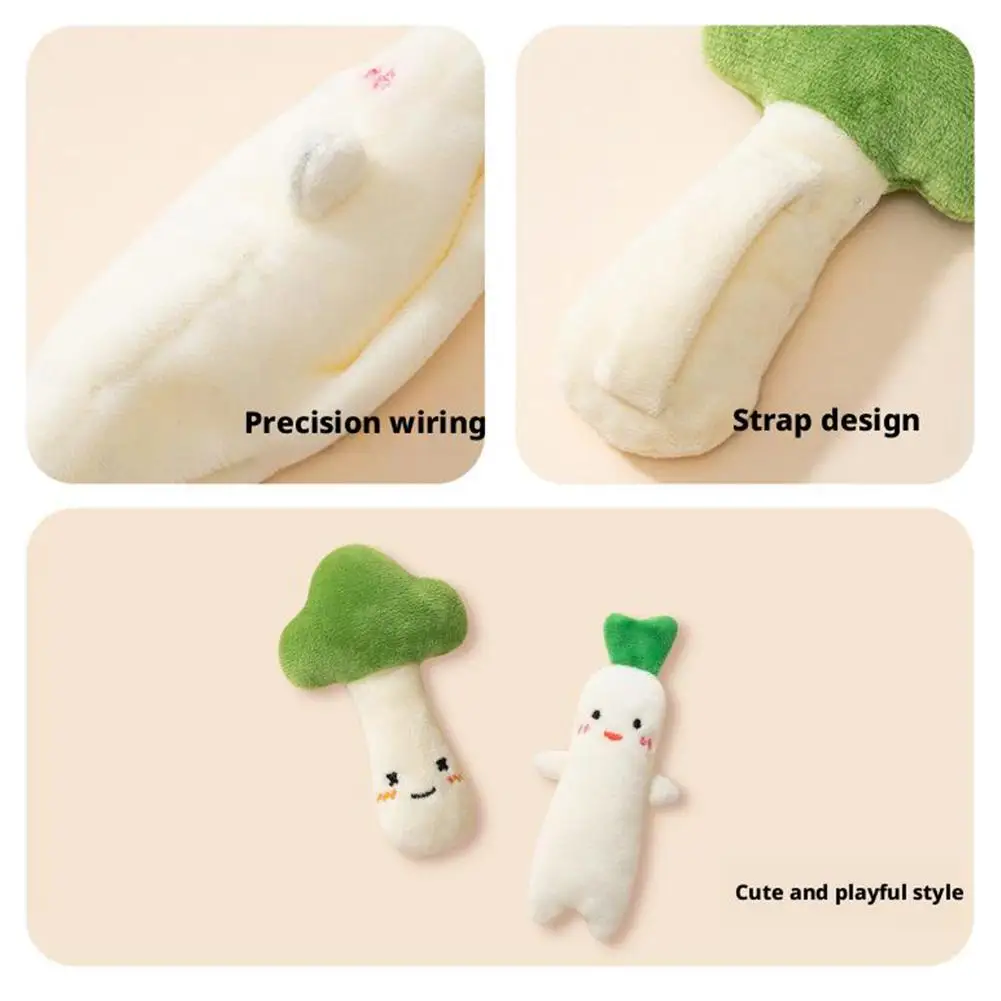 Frutas y verduras rellenas simuladas, juguetes de peluche de dibujos animados suaves y lindos, cebollino, berenjena, rábano, juguetes de peluche sensoriales interactivos y acogedores