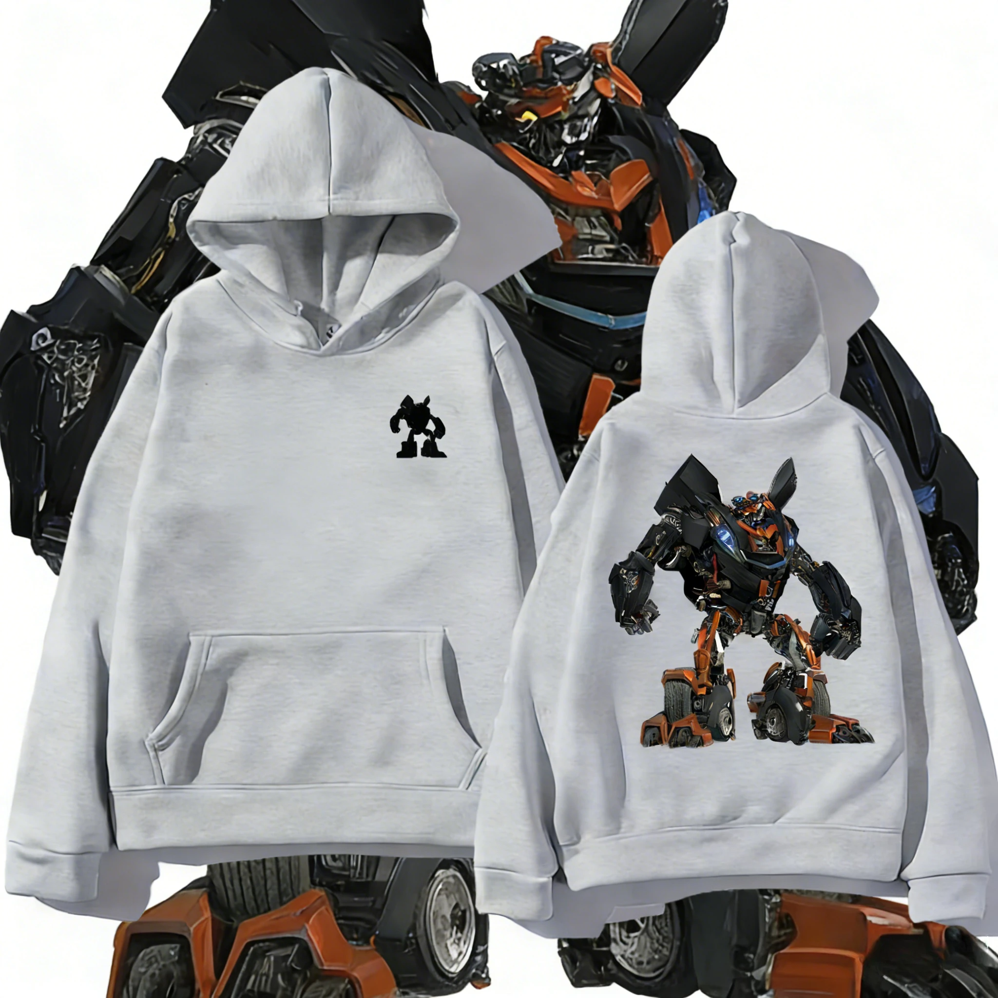 

Transformers 2025-26 Autumn/Winter Autobots Graphic 100% Cotton Print Hasbro Brand Unisex Children Hoodie Casual Breathable Y2k.