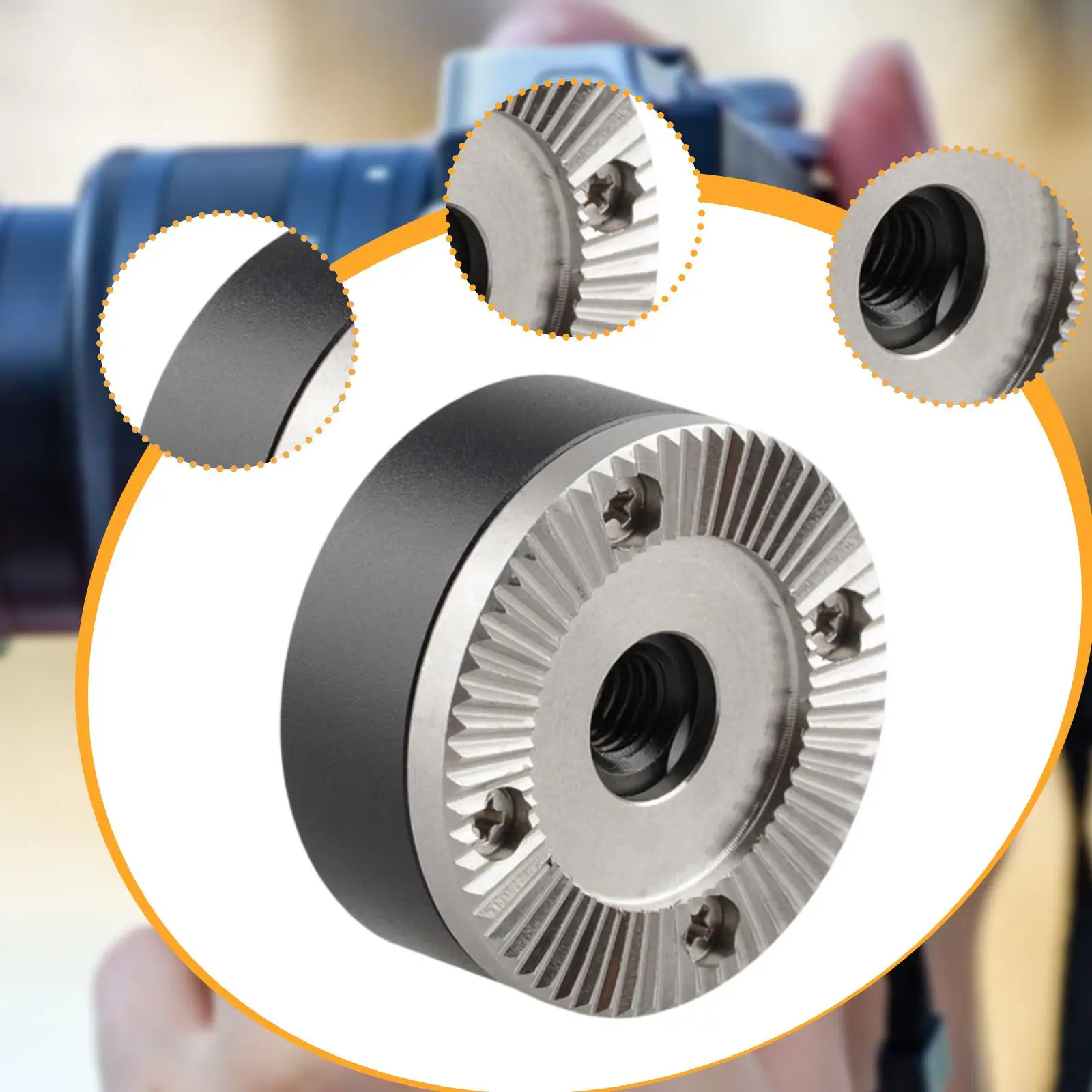 Адаптер для крепления розетки заменяет запасную часть из алюминиевого сплава. Простой в установке монтажный аксессуар. Адаптер для розетки для деревянной рукоятки.