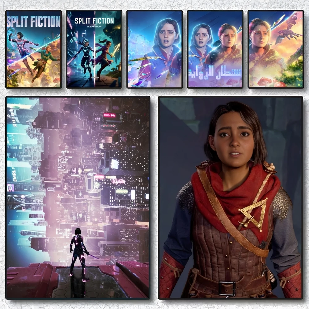 

S-Split Fiction GAME Poster Holiday Gifts Designed For Home Restaurant Office Space Corridor Wall Art