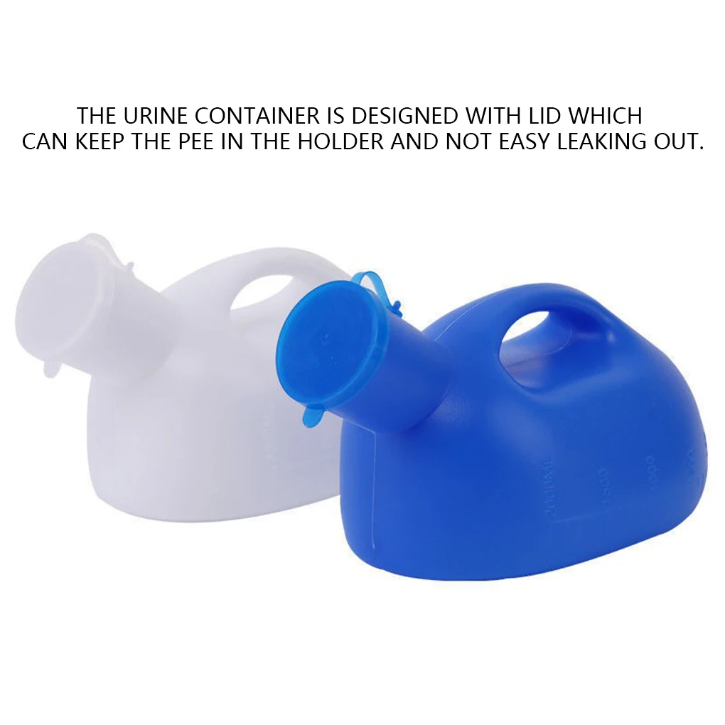 Portable Urine Bottle with Lid Pee Holder Urinary Potty Travel Toilet