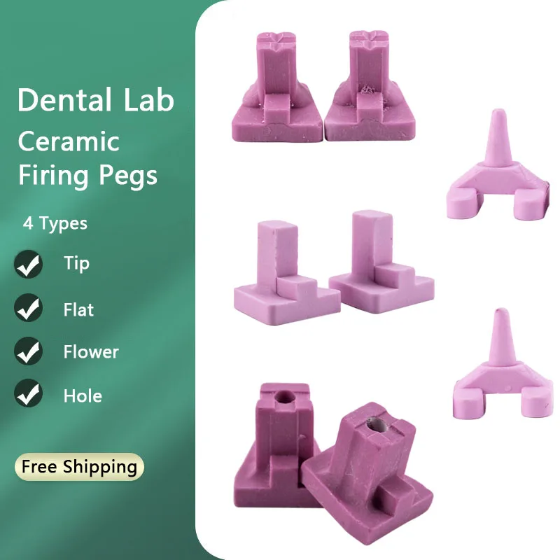 

20pcs/set Dental Lab Ceramic Firing Pegs Ceramist Tool for Crowns and Bridges In Porcelain Furnace Dental Supplies 4 Types