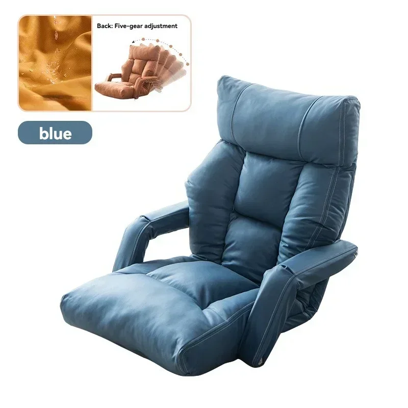 Household Goods Technology Cloth Folding Lazy Sofa With Armrest Floor Chair Living Room Small Apartment Leisure Single Fabric