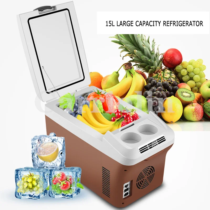 35L 15L Car Refrigerator Mini Fridge Freezer Portable Compressor Cooler 12/24V/220V Refrigeration Warm Heat Ice Box For Camping