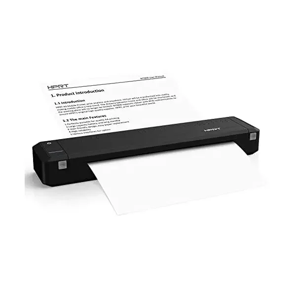 A impressora portátil HPRT MT800Q sem fio BT suporta compatibilidade de carta e papel A4 com Android e IOS para escritórios móveis