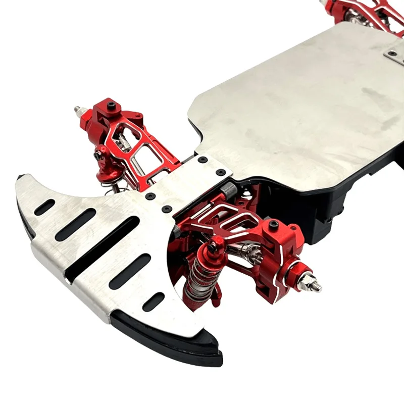 

MJX 14211 RC remote control car upgrade parts: 304 stainless steel chassis guards, front and rear bar guards