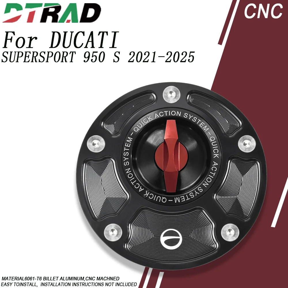 

Для DUCATI SUPERSPORT 950 S 2021-2025 900 800 750 620 600 1000DS Быстродействующая крышка топливного бака мотоцикла Быстрая вентиляционная крышка бензобака