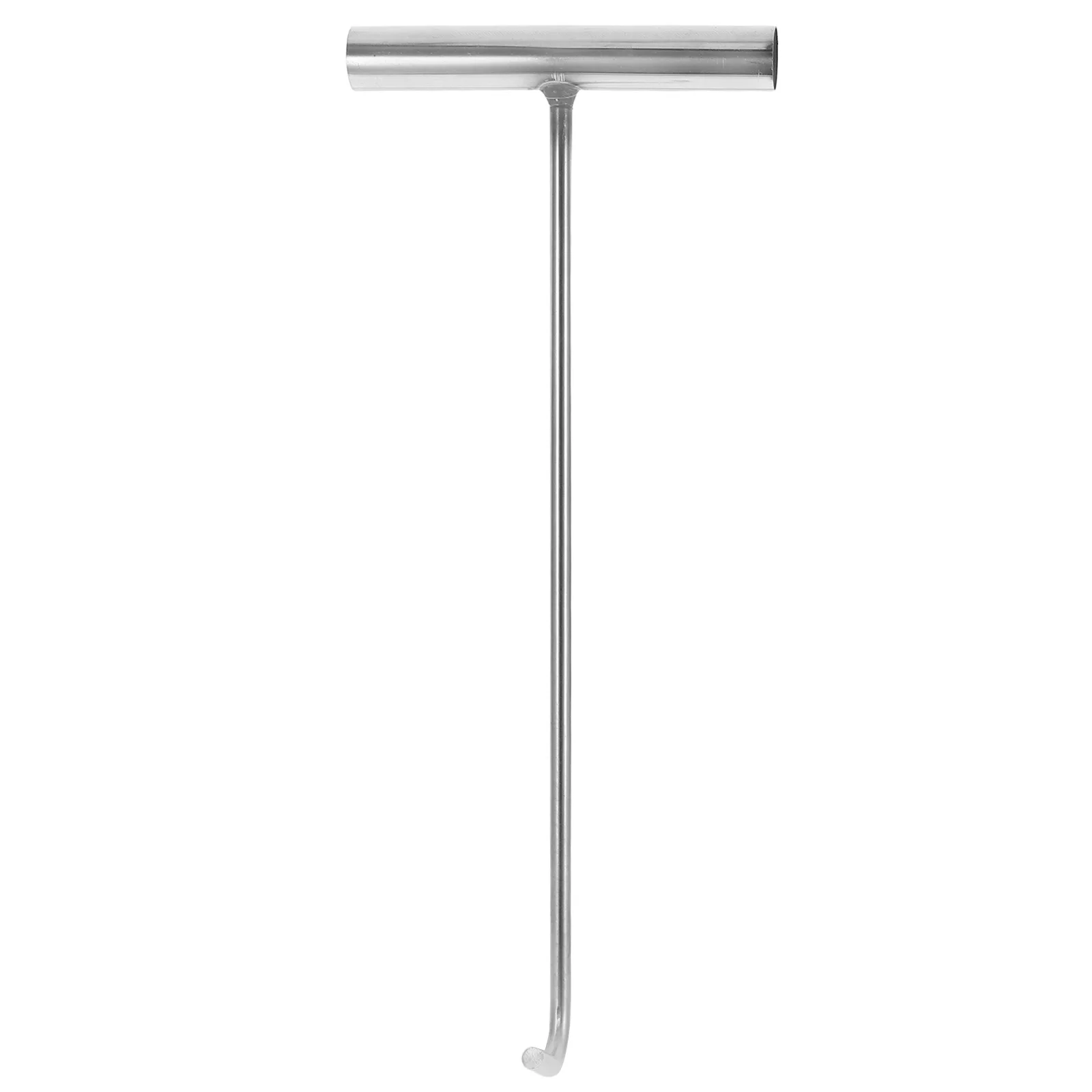 

Stainless Steel Handheld Hook for Manhole Covers 38cm 8mm Multipurpose Lifting Tool Heavy Duty T shaped