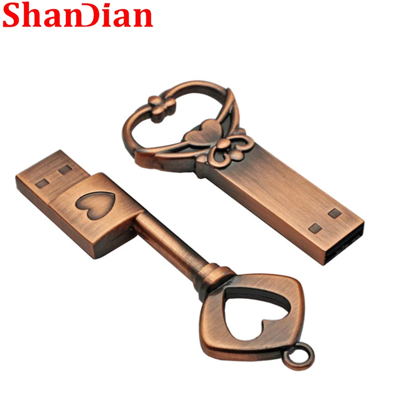 

USB-флеш-накопитель Shandian в форме сердца, 64 ГБ, 32 ГБ, 16 ГБ