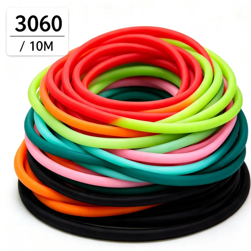 New 10 Meters 3060 Fitness Rubber String Chest Developer Workout Bands Comprehensive Exercise Elastic Rope for Home Gym Training