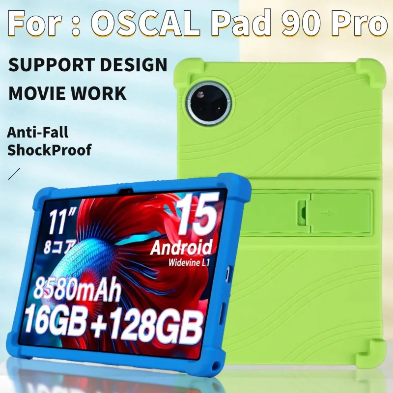 

Shockproof silicone stand protective case for OSCAL Pad 90 Pro 11-inch tablet