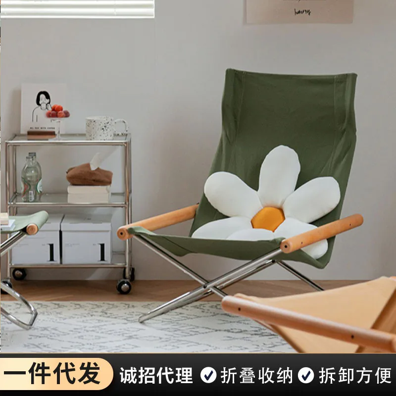 

Japanese recliner lunch break folding chair lazy couch chair reclining chair home comfort lounge backrest balcony casual a