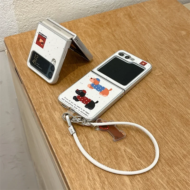 حافظة لهاتف سامسونج جالاكسي Z Flip 6 5 4 3 غطاء خلفي واقٍ لهاتف ZFlip4 ZFlip5 ZFlip6