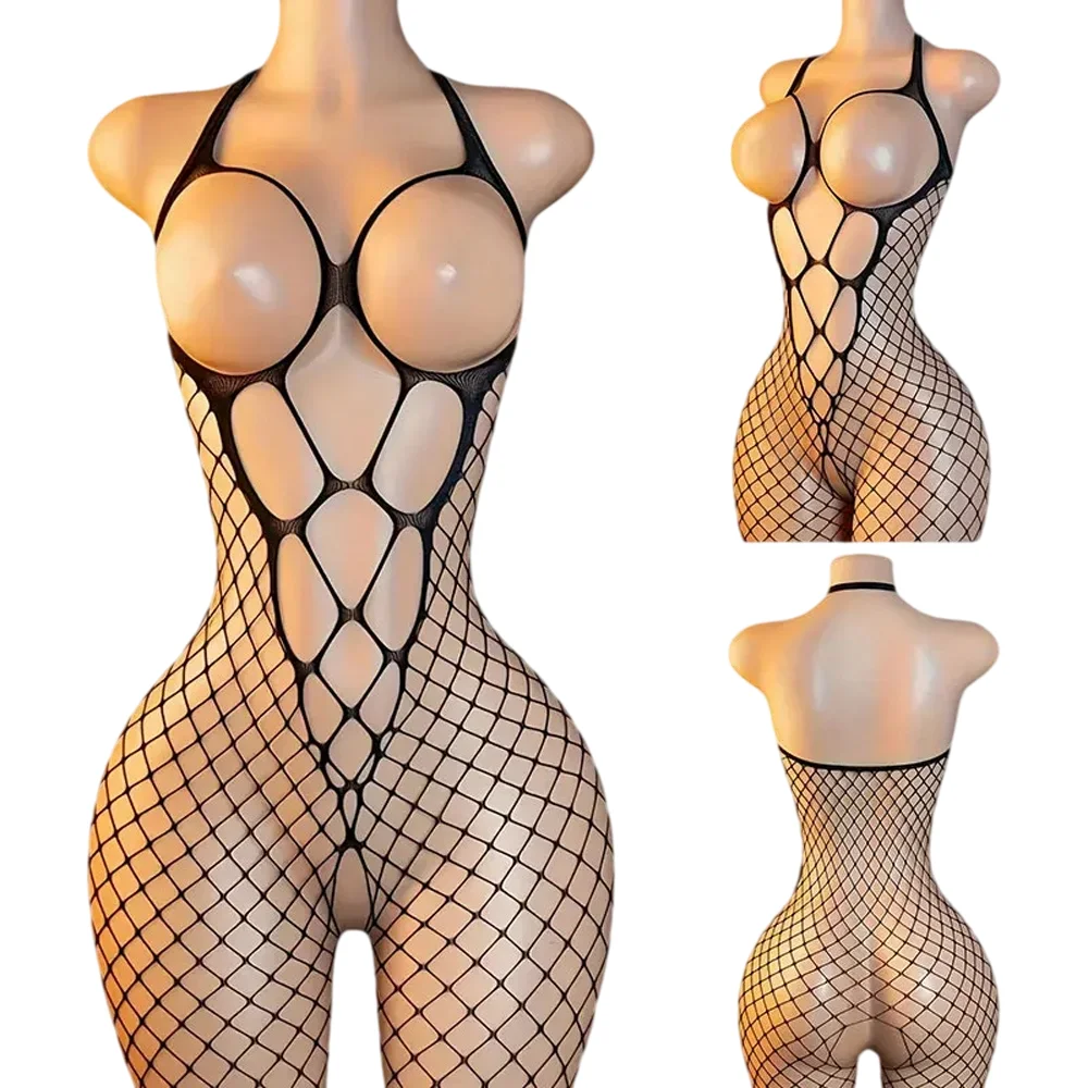 Desire Underwear Fancy Crotchless Sex Clothes Women Lingerie Hot BodyStockings Cutout Bra Porn Crotch Open Temptation Call Night