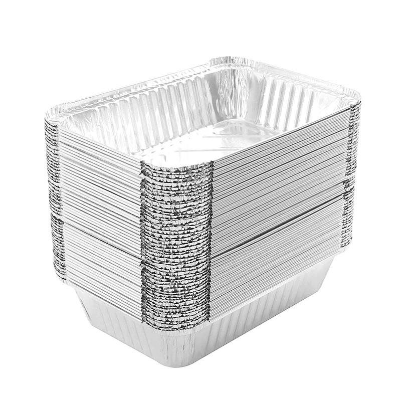 

125Pcs Disposable BBQ Drip Pans Aluminum Foil Grease Drip Pans Recyclable Grill Catch Tray For Outdoor Supplies