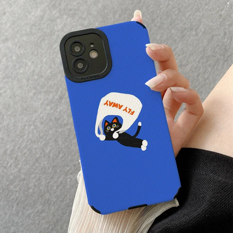 Fly Alway Cute Cat Phone Cases for Iphone 11 Iphone 16 Pro Max Iphone 13 Pro Max Iphone 14 Pro Max Iphone 15 Pro Max Case