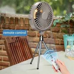 Fernbedienung Boden Tabelle Luftkühler Mini Tragbare Drahtlose Decke Fan 360 ° Rotation 3-speed Wind Für Camping hause Nacht Licht