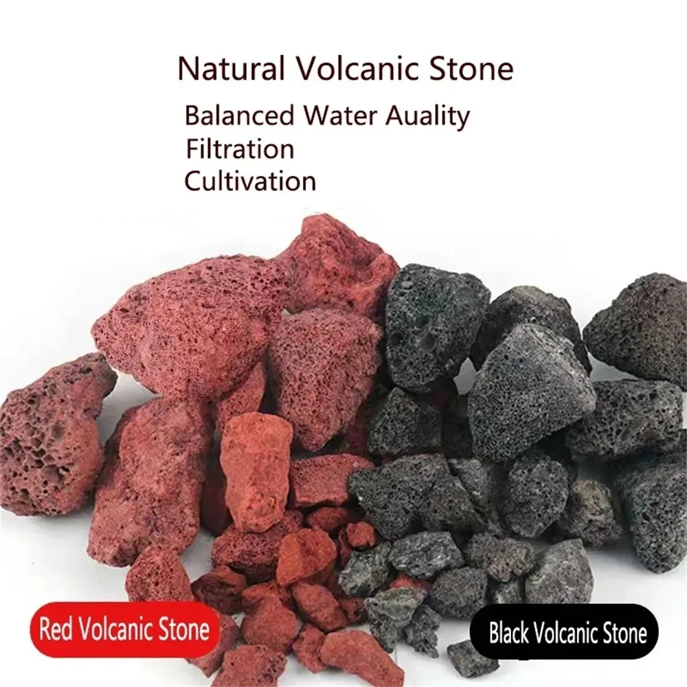 Natural Red Black Volcanic Rock 100g Porous Bio Filter Media Balls for Aquarium Biological Filtration